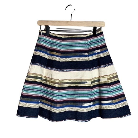 Anthropologie Chloe Oliver Embroidered Mini Skirt - Size 2 - Picture 2 of 5